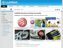Tablet Screenshot of lumina.sk